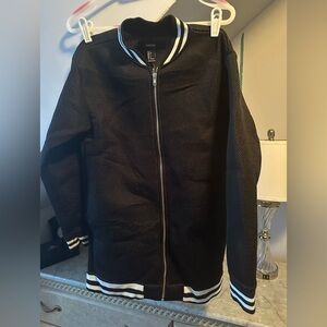 Forever 21 Black and White Varsity Jacket